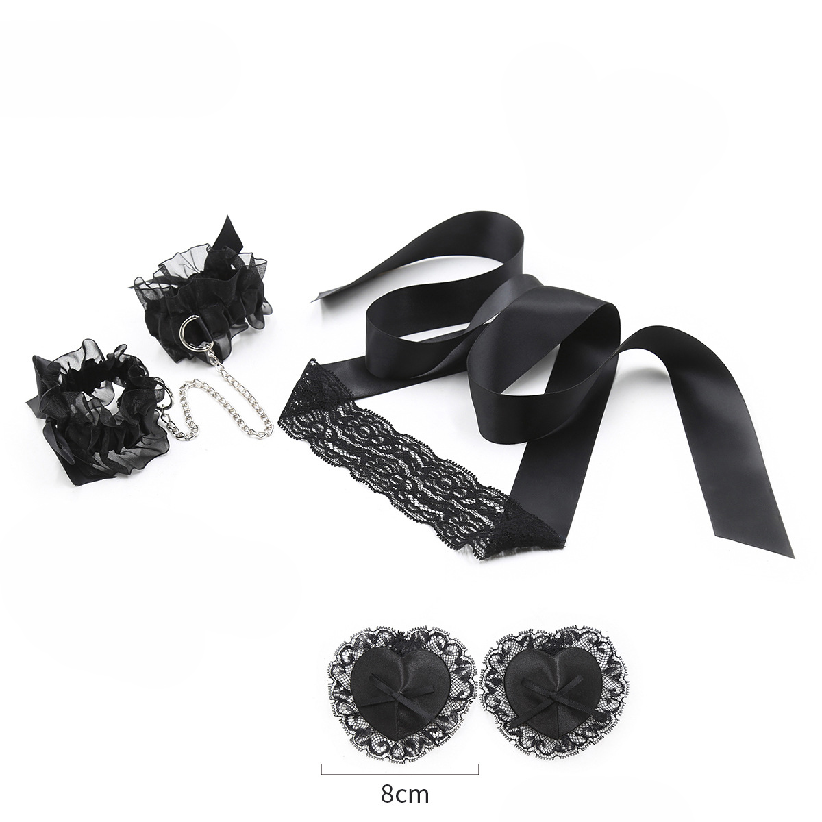 Nipple Cover Pasties - Kantenset seksspeeltjes voor volwassenen: handboeien, bh,