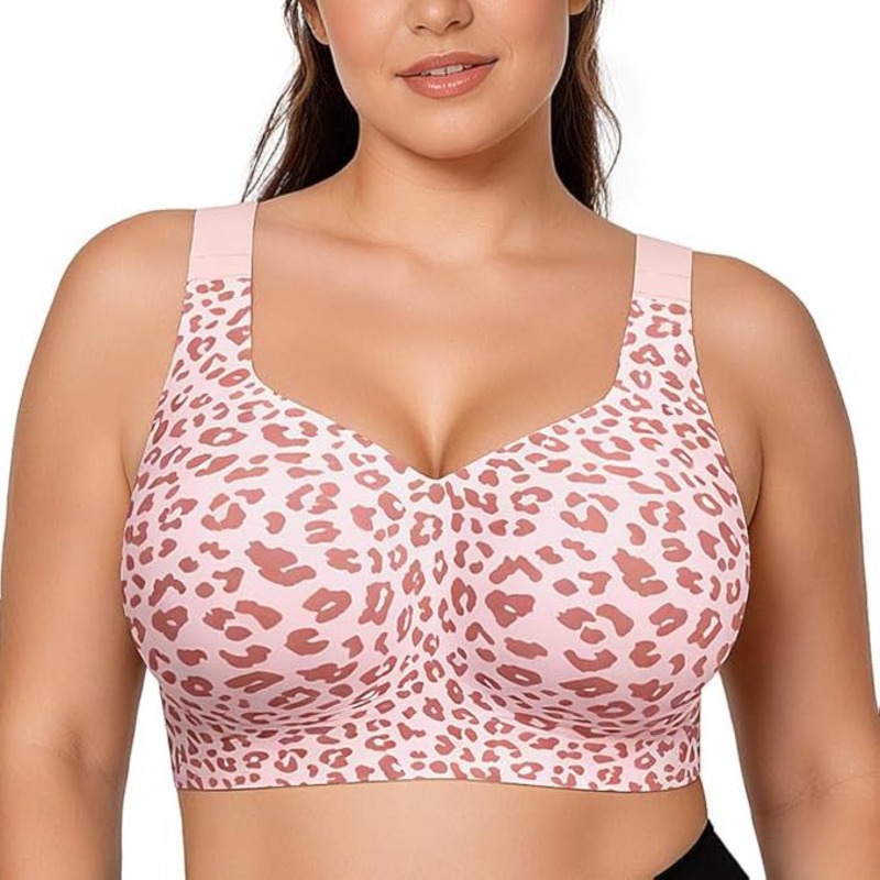 Push Up Bra Padded - Leopard Jelly-bh's Geen beugel Push-up draadloze