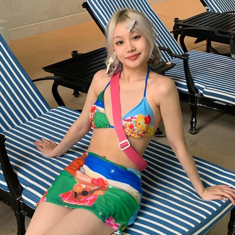 Thong Bikini Women - Y2K Meisjes Kawaii Hello Kitty's Badpak