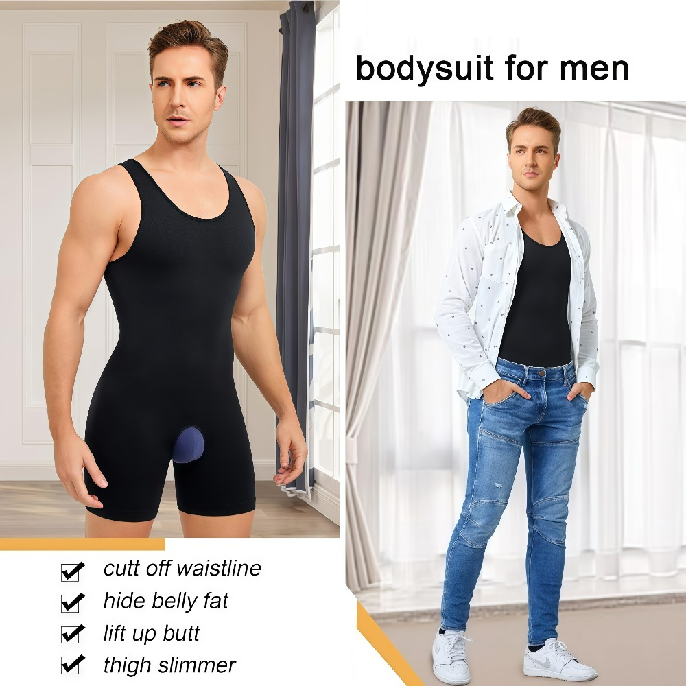 1 stuks heren naadloze compres - Shapewear Bodysuit Firm recensie en prijs
