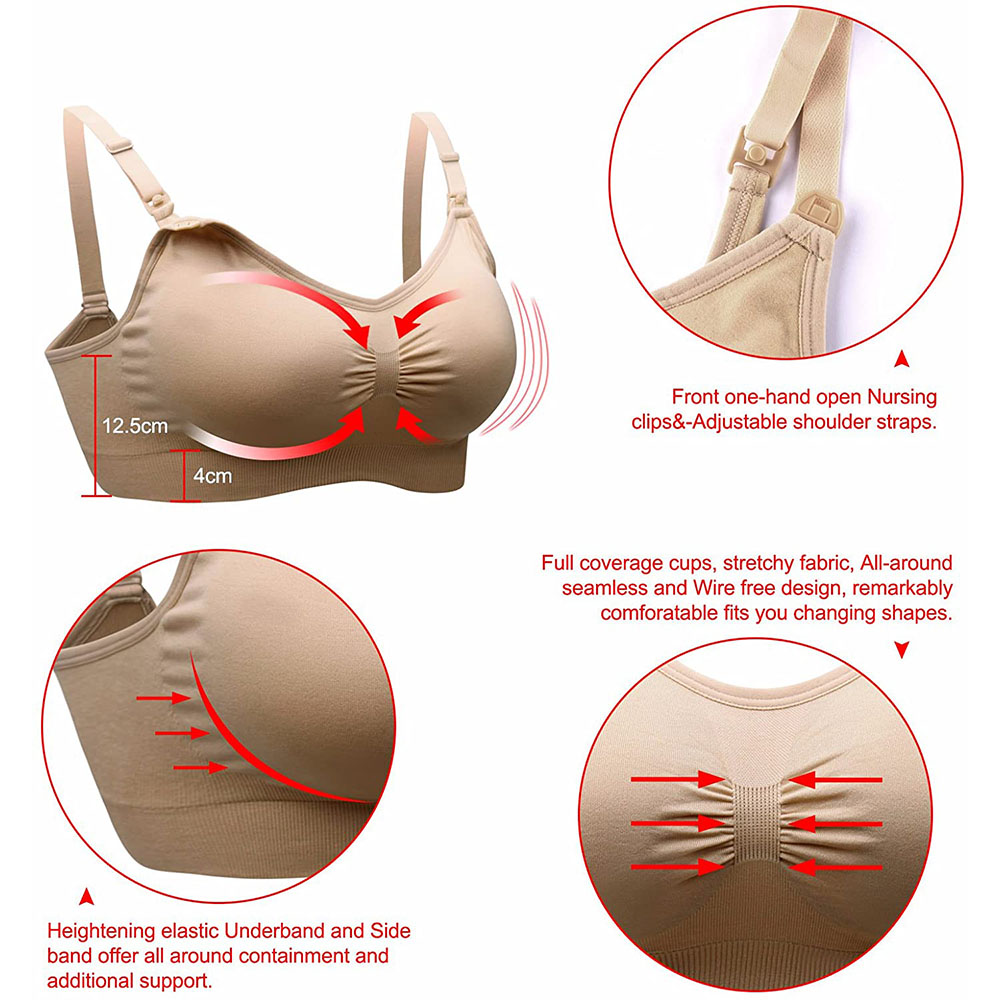 Dames moederschap voedingsbeha - Nursing Bra Sleep recensie en prijs