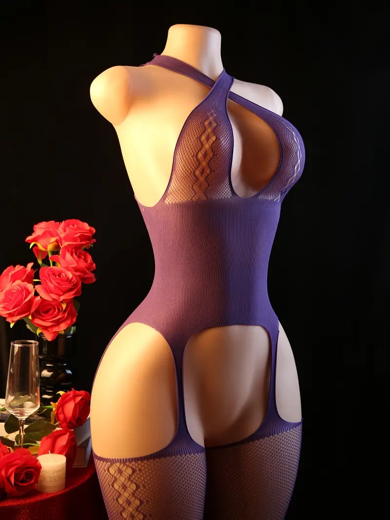 Dames sexy lingerie set, visne - Bodystocking Fishnet recensie en prijs