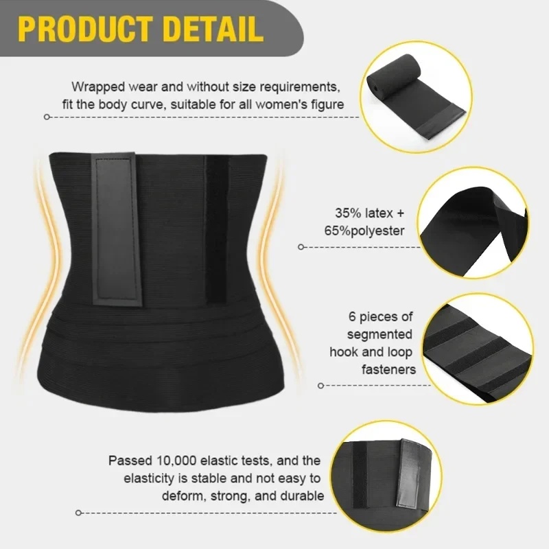 1/2 Stuks Bandage Wrap Trimmer - Shapewear Bodysuit Firm recensie en prijs