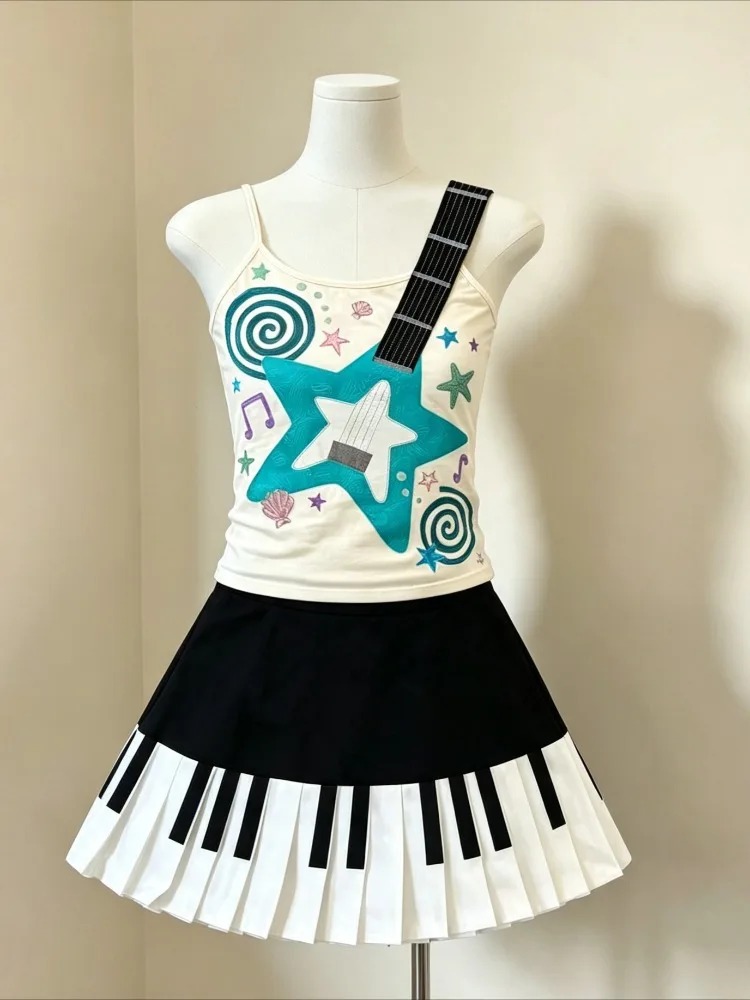 Retro 2000s Harajuku Tweedelig - Cami Top Lace recensie en prijs