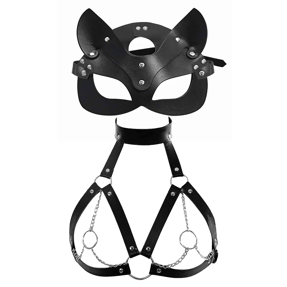 Vrouwen Sexy Masker Blinddoek  - Garter Belt Set recensie en prijs