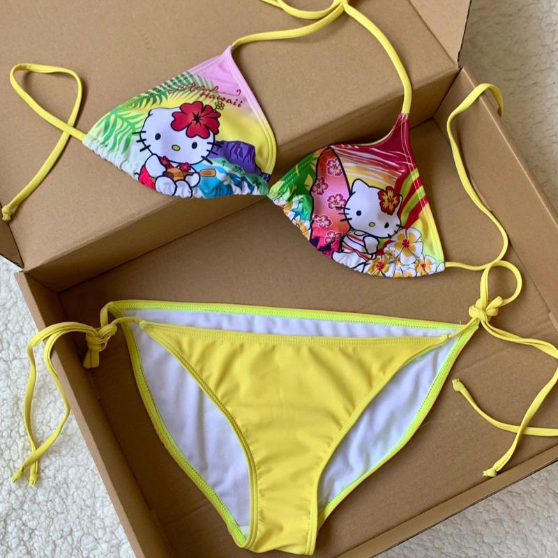 Y2K Meisjes Kawaii Hello Kitty - Thong Bikini Women recensie en prijs